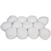 S&S Worldwide White Puff Snow Balls, 4" (Pack of 12)