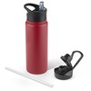 VQRRCKI 24 oz Insulated Water Bottle with Straw Lid &
