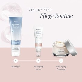 Hyaluronic Anti-Ageing Serum, Reduces Wrinkles with Instant Effect, Moisturising, Gives a smoother and youthful complexion, with practical dosing tip, for a refreshed skin feeling