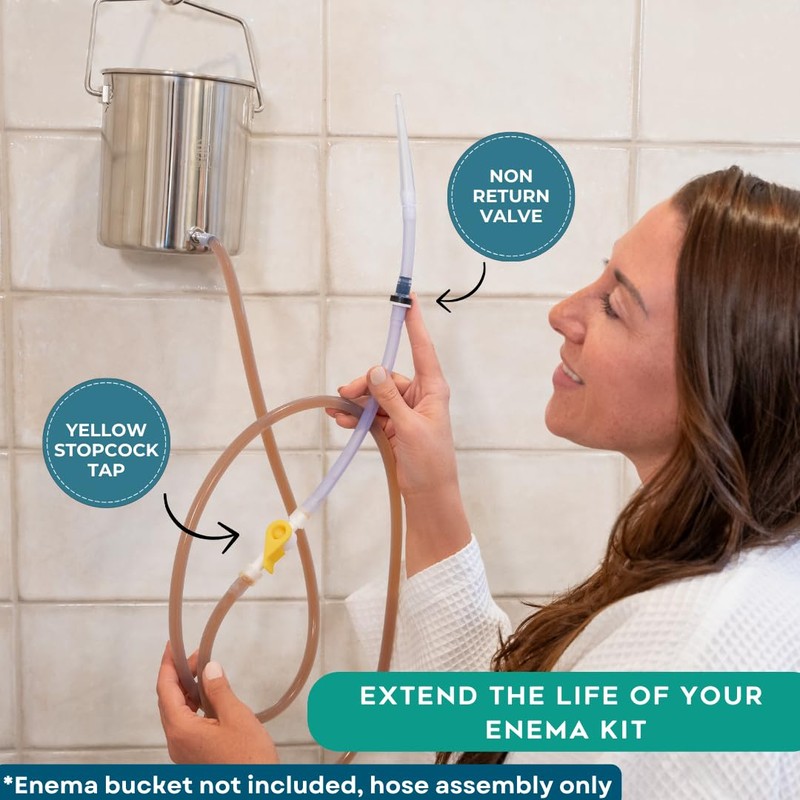 Replacement Silicone Enema Hose Tube - Reusable for Coffee &