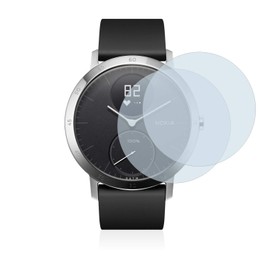 BROTECT Pack of 2 Full Cover Screen Protectors for Withings Steel HR (40 mm) Full Screen Protector Film [3D Curved, Anti-Fingerprint, Crystal Clear]