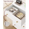 Nicehill White Dresser for Bedroom with 5 Drawers Wooden Dresser