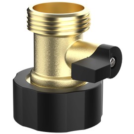SMARDY Mini Brass Ball Valve, 3/4 Inch Shut-off Valve, Water Hose Connection, Shut-off Ball Valve, Tap Hose Adapter