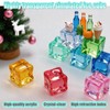 Transparent Acrylic Imitation Ice Cube Decoration, Table Vase Filler, DIY