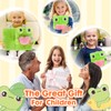 Frog Diary for Girls with Lock, Plush FrogToys Gift for