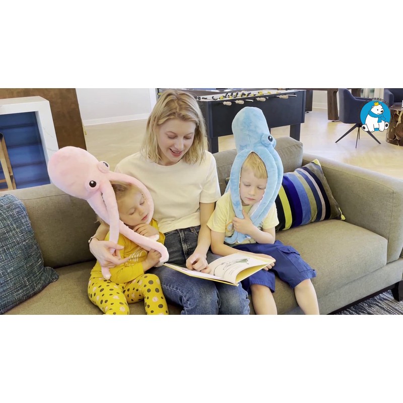 Ice King Bear Cute Big Eyes Octopus Large Stuffed Animals