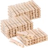 120pcs Clothes Pins Wooden Clothespins 7cm Heavy Duty Wood Clips