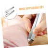 KICHOUSE 2pcs Stainless Steel Fish Bone Tweezers Set Kitchen Meat