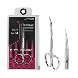 STALEKS PRO by Natury Nails Professional Cuticle Scissors Ergonomic Rings Stainless Steel Expert SE-50/3