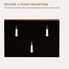 eBun Bamboo Folded Paper Towel Holder – Wall Mount &