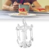 Coffee Spoon Holder Elegant Swan Silver Color Zinc Alloy Rotatable