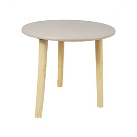 Decorative Wooden Table 30 x 30 cm Colour: Small Side Table Coffee Table Sofa Table Flower Stool Taupe