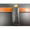 Buck Knives DRAGONBACKBONE FAUX FLORAL TOOLED leather buck 110 knife