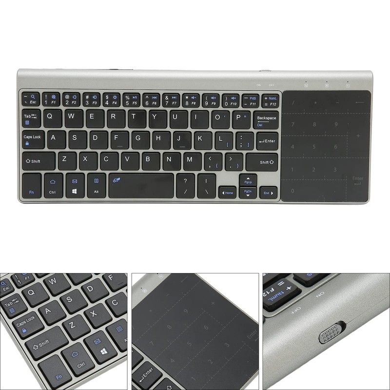 Teclado Táctil Inalámbrico con Panel Táctil, Teclado Inalámbrico 2 en
