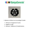 StampaGenerale® Bollino Logo RI (13mm) PVC Effetto 3D Adesivo Transfer
