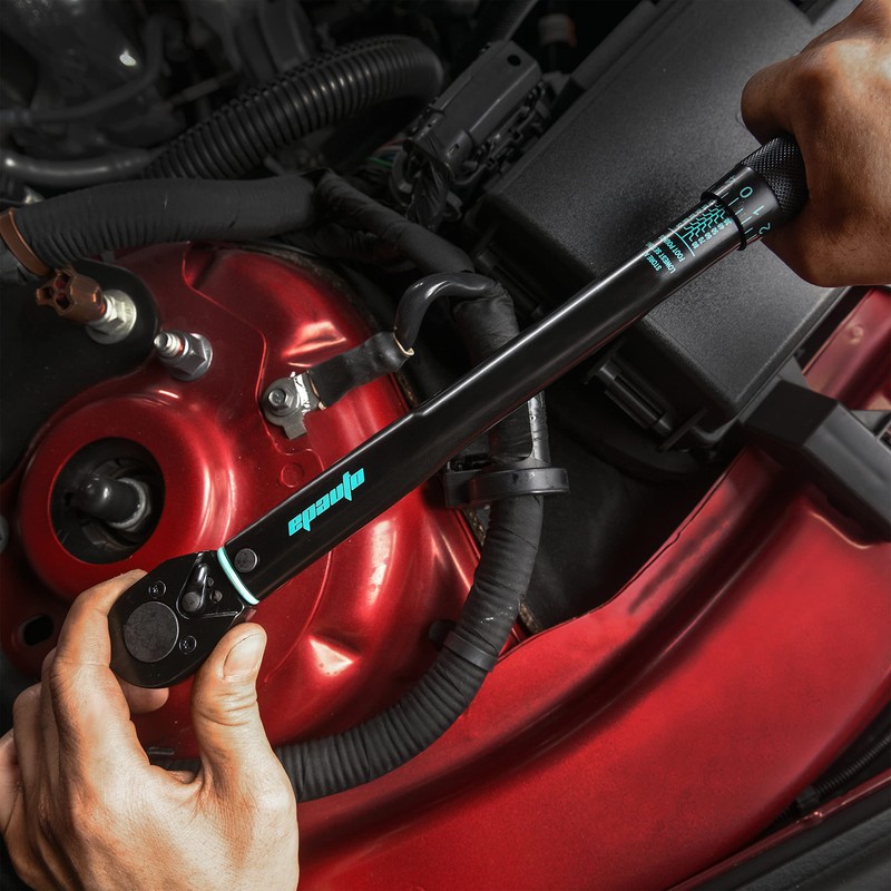 EPAuto 3/8-Inch Drive Click Torque Wrench, 10-80 ft-lb / 13.6-108.5