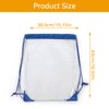 cailiya Pack of 2 Transparent Bags, Transparent Bag with Drawstring,