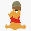 pooh digital art Bumper Sticker Vinyl Decal 5 inches