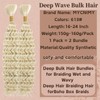 Deep Bulk Hair For Braiding Hair 613# 24inch Wet And