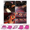 Binienty Retro Hippie Daisy Car Seat Covers for Back Seats,