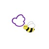 Mini Bee Cookie Cutter Set - Bee Cookie Cutter -