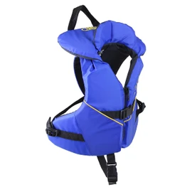 Stohlquist Child PFD Life Jacket - Blue + Black, 30-50 lbs - Coast Guard Approved Life Vest for Kids, Support Collar, Grab Handle, Fully Adjustable with Quick Release Buckle