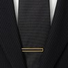 Ox and Bull Trading Co Gold Onyx Tie Bar Clip