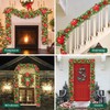 Christmas Garland with Lights, 9FT Lighted Christmas Garland with 30