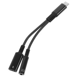 TEHAUX USB C Headphone Adapter USB C to Aux Converter with Fast Charging Port for Laptop Phone Tablet and Speaker Durable and Practical Audio Interface