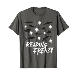 Reading Frenzy Shark Love Books Teacher Read TShirt