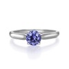 Ladies Sterling 925 Fine Silver Brilliant Cut 0.75 Ct Tanzanite