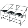Service Ideas APR3BLC Triple Airpot Rack, Wire, Black