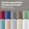 BaSaTex Organic Cushion Covers for Bolster 40 x 15 cm