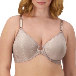 Bali Women's Comfort Revolution Front-Close Shaping Underwire Bra, Warm Steel,38D