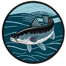 Catfish Patch for Clothes – Embroidered Iron on Patch for Backpack Jacket - Fabric Patches for Clothes Souvenirs & Gifts for Animal Lovers ID45095