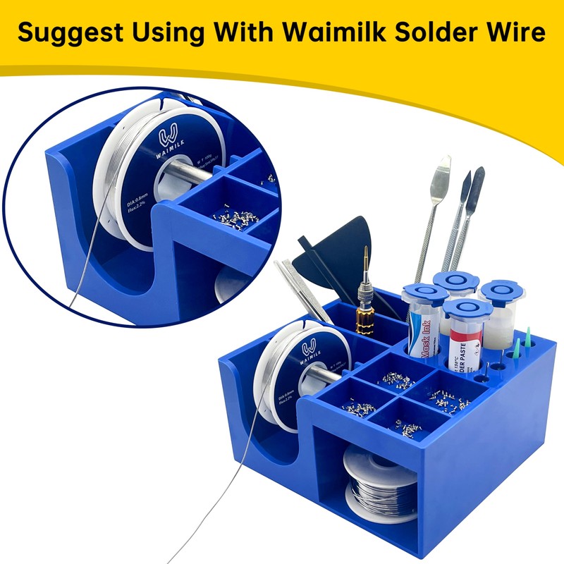 WAIMILK Soldering Storage Box - Soldering Dispenser for Tools &