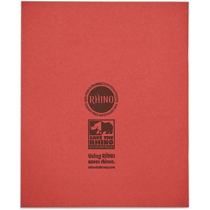 Rhino 8 x 6.5 Exercise Books, 48-Page / 10mm Squared