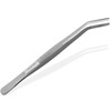 Curved frying tweezers, meat tweezers, cooking tweezers, 30 cm
