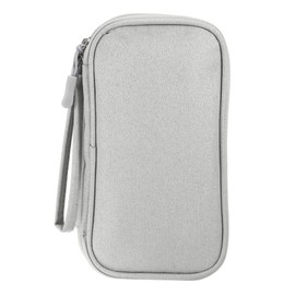 CAPASTEC Electronic Organiser for Cables, Cable Bag, Electronic Bag, Universal Cable Organiser Bag, Travel Cable Organiser, Grey, 7.48 x 2.36 x 4.33, gray