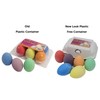 Bright Ideas PK06 Egg Shaped Chalks, Bright Coloured Playground Chalk