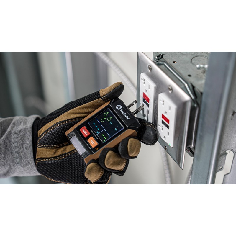 Southwire GFCI Receptacle Tester with LCD Display, 3 Prong, GFCI
