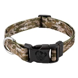 Country Brook Petz - Deluxe Desert Viper Camo Dog Collar - Made in The U.S.A., Camouflage Collection Featuring Rugged Designs (5/8 Inch, Small)