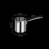 Butter Warmer Pot Quick Heat Conduction Three Layers Stainless Steel