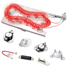 For Maytag Epic z Bravos MEDB765FW0 MEDB835DW4 MED9600SQ0 MED9700SQ0 MED9800TQ0 MEDX500XW0 MEDX700XW0 MEDX700XL0 MEDC700VW0 MEDB855DC4 MED3500FW1 MEDZ400TQ2 MEDX500XL0 Dryer Heating Element Thermostat