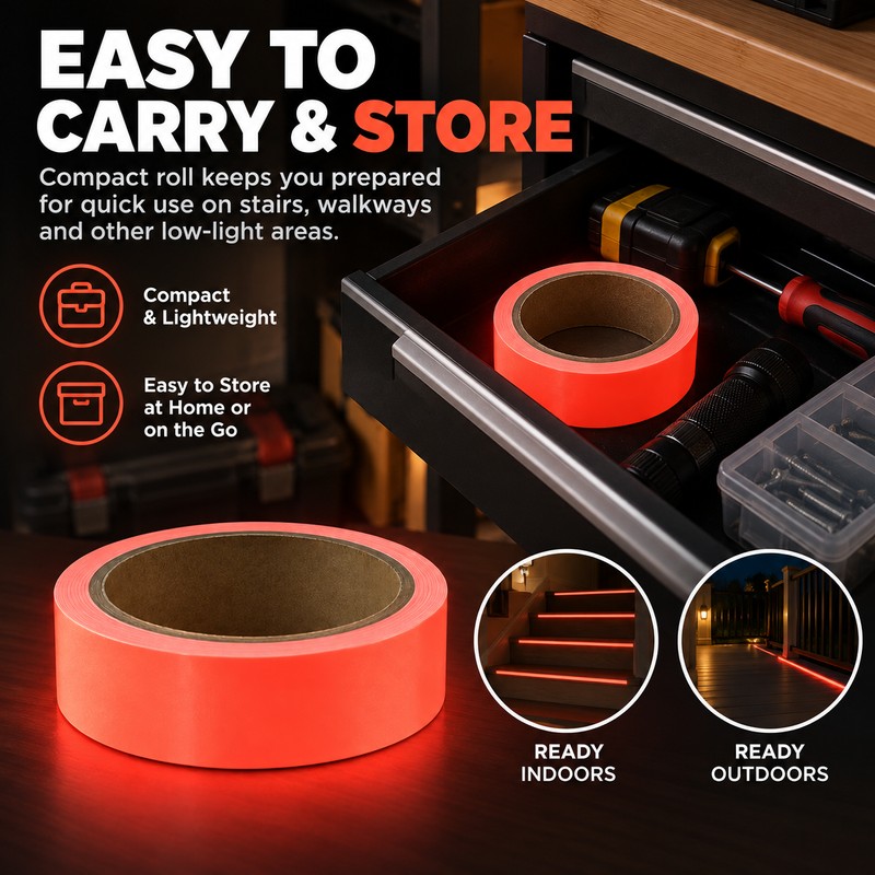 Luminous Adhesive Tape for Stairs & DIY Decor – 2cm