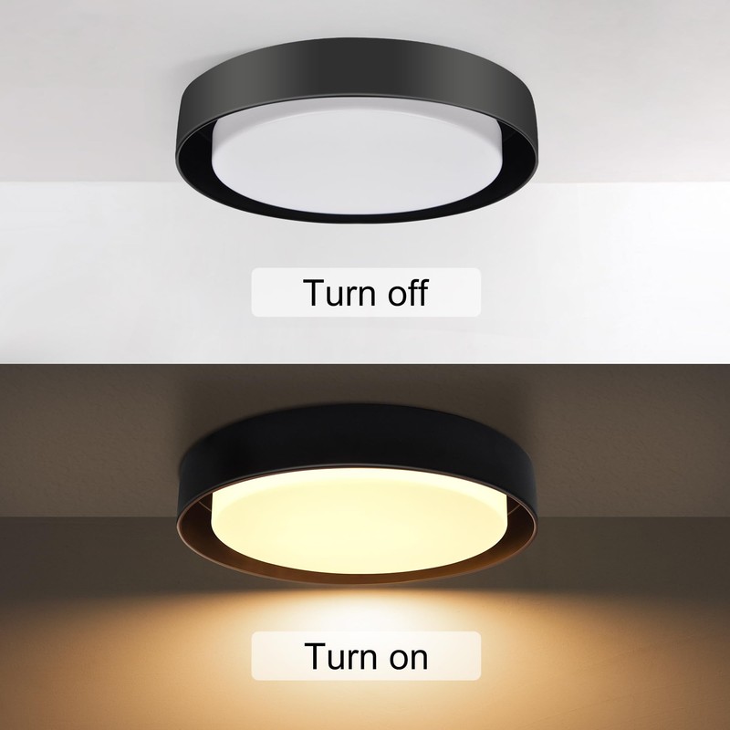 Hlite 13 inch Ceiling Light Fixture,Modern LED Flush Mount Ceiling