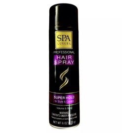 SPA LUXURY SUPER HOLD AEROSOL HAIRSPRAY STYLE CONTROL VOLUME FULL BODY 6oz/170g