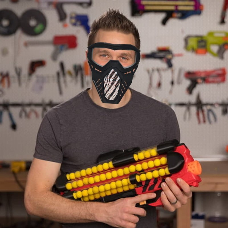 Toyer 2 Pack Face Mask Tactical Mask Compatible with Nerf