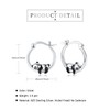 Animal Hoop Earrings, S925 Silver, Panda, Koala, Raccoon, Snail, Rabbit,