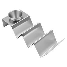 Namvo Taco Holder, Stainless Steel Tortilla Rack Tray, Each Holding 3 Tacos and jams, Wave Tortilla Rack, Suitable for Restaurants and Families